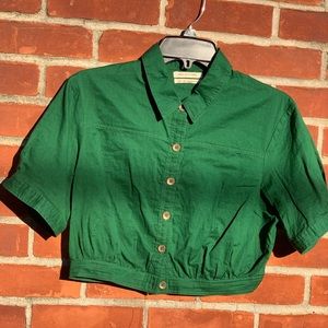 Urban Outfitter’s button down crop top